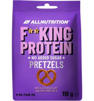 Allnutrition FITKING Protein Pretzels Milk Chocolate Salted Pretzels, 110 g