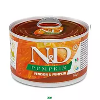 N&D Pumpkin Dog Wet Venison&Pumpkin konservuotas pašaras suaugusiems šunims, elniena; 140g, 285g