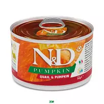 N&D Pumpkin Dog Wet Quail&Pumpkin konservuotas pašaras suaugusiems šunims, putpelės; 140g, 285g