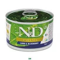 N&D Prime Dog Wet Lamb&Blueberry konservuotas pašaras suaugusiems šunims, ėriena; 140g
