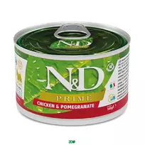 N&D Prime Dog Wet Chicken&Pomegranate konservuotas pašaras suaugusiems šunims, vištiena; 140g
