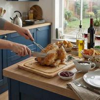 Russell Hobbs RH04066 Element Bamboo Carving Board 44 x 30cm
