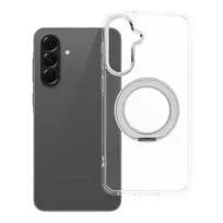 OEM Frame Circle Stand phone case with stand and MagSafe support for Samsung Galaxy A56 (A566), transparent