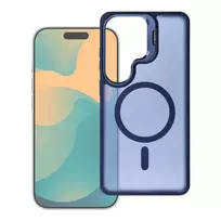 Forcell F-Protect Shadow Stand Premium phone case with stand and MagSafe support for Samsung Galaxy S26 (S942) navy