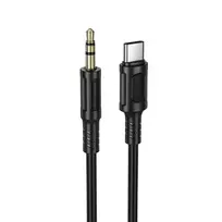 Borofone Nice BL25B AUX Cable - Type C to 3.5mm jack - 1 metre, black