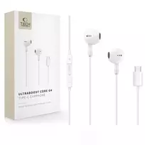 Tech-Protect ULTRABOOST TYPE-C EARPHONE CORE G4 WHITE