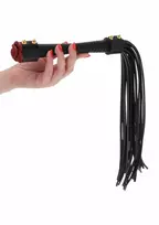 Taboom TABOOM Wild Roses Whip Faux Leather with Real Leather Rose Accent