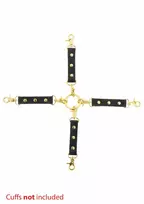 Taboom Taboom Wild Roses Hogtie - Adjustable Bondage Restraint System, Black/Red