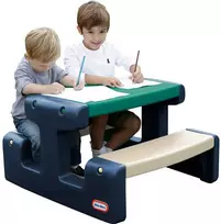 Little Tikes Mėlynas ir žalias vaikų pikniko stalas sodui
