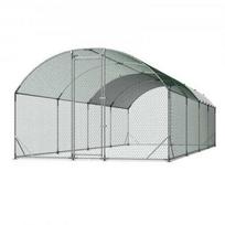 Vevor Didelis metalinis vištidės voljeras 2,7 x 7,6 x 2 m