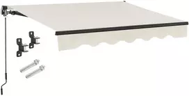 Juskys Ištraukiama markizė 400x300 cm smėlio spalvos