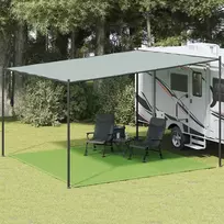 Palapinės kilimas, šviesiai žalias, 400x400 cm, HDPE