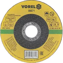 Vorel AKMENS PJOVIMO DISKAI 115X3,2X22