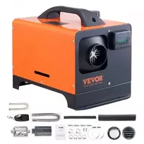 Koduva VEVOR dyzelinis šildytuvas, 12V 5 kW, su nuotolinio valdymo pultu ir LCD ekranu, 5 l