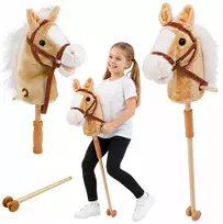 Lean Toys Žirgas ant pagaliuko 100 cm