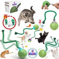Interaktyvus išmanusis žaislas katėms kamuolys Haplix Smart Cat Ball Green, žalias