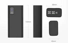 Platinet power bank 30000mAh PD QC LED, black
