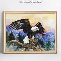 5D deimantų tapyba viso kvadrato gyvūnų pelėdų siuvinėjimo išpardavimas Kalnų krištolinio deimanto paveikslėlis 20X30 black