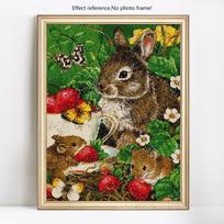 Deimantinė siuvinėjimo drugelio ir voverės pilna apvali nuotrauka kalnų krištolo deimantinė tapyba 20X30CM black