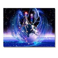 Deimantinis paveikslas 12 Zodiako deimantų siuvinėjimas Žvaigždėtas naktinis peizažas Siuvinėjimas kryželiu 20X30CM blue