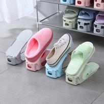 1 Pcs Simple Adjustable Shoe Rack For Home Use gray