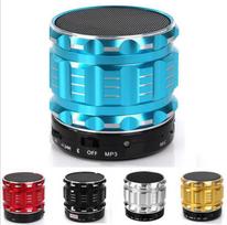 Metal Wireless Bluetooth Speakers With FM Radio Support SD Card Free For Phone Tablets PC mėlyna