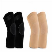 Summer Air Conditioning Room Ultra-thin Nylon Stockings Kneepad Exercise Thin Warm and Velvet To Protect The Knee Joint smėlis
