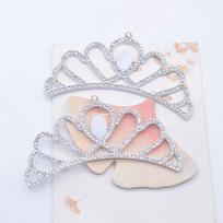 10 vnt. baltos didelės karūnėlės, „pasidaryk pats“ lazdelės ant paminkštinto „Scrapbooking“ plokščio galo aplikacijų, dekoratyvinių puošmenų reikmenys balta