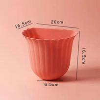 3Pcs Kitchen Wall-mounted Trash Can Flower Pots Kitchen Waste Countertop Trash Can Cabinet Door Hanging Do Not Bend Down Trash Can Home Organizer 1pc-20*16.5*16.5cm rožinė