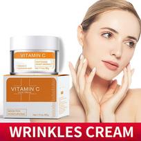 Kremas su vitaminu C šviesina odos atspalvį, išblukina smulkias raukšleles, sutraukia poras, drėkina tinginio veido kremą 5G beige