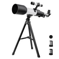 Astronominis refraktorinis teleskopas monokuliaras lauko kelioninis stebėjimo teleskopas su trikoju vaikams