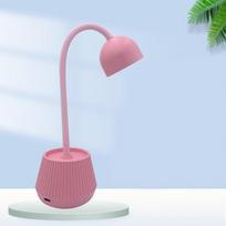 Nešiojama „Lotus“ USB kištukinė nagų dailės lempos vaza, sukurta nelaikanti 24 W UV LED nagų lemputė pirštui sukietėti rožinė