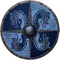 Viduramžių Drakonas Medinis Vikingų Skydas Apvalus Skydas Kariui Cosplay Vaidmenų Žaidimas Sienų Dekoras mėlyna