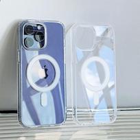 Dėklas, skirtas iPhone 14 su Magsafe magnetiniu belaidžiu įkrovimu, skaidrus telefono dangtelis, skirtas iPhone 13 12 11 Pro Max Funda Coque Shell For iPhone 13 skaidri