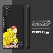 Jujutsu Kaisen Anime Case For Samsung Galaxy A21s A71 A31 A11 A01 A02 A51 A03s A50 A70 A03 Cases Square Liquid Cover Luxury Samsung A71 4G