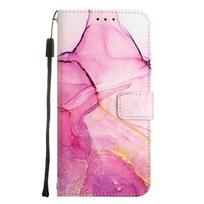 Ip 13 Mini Marmurinė Odinė Dėklas Skirta Iphone 13 12 11 Pro Max Iphon X Xs Xr 6 7 8 Plus Se Dėklai Piniginė Kortelių Laikiklis Atverčiamas Telefono Dangtelis iPhone XS rožinė