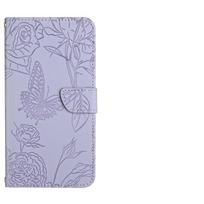 Wallet Phone Case For Samsung Galaxy S22 Ultra S21 Plus S20 Fe S10 Lite S8 S9 5g Cases Flower Butterfly Leather Flip Cover Women S21 Plus violetinė