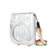PVC Instax Mini 11 Camera Crystal Case skaidrus permatomas pečių krepšys, skirtas Fuji momentinių filmų kamerai gryna