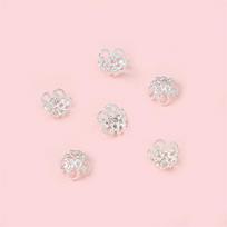 Varinis konteineris DIY rankų darbo papuošalams 10 vnt./maišelyje 6mm*10pcs sidabras