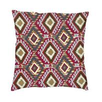 Vintage Turkish Kilim Navaho Weave Aztec Textile Throw Pillow Cover Decoration Boho Ethnic Persian Tribal Car Cushion Cover 30x30cm 12x12in