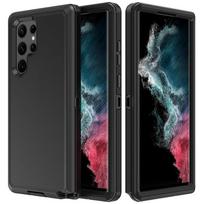 Kietas TPU dėklas, skirtas Samsung Galaxy S23 S23 Plus S23 Ultra S22 dėklui, atsparus smūgiams, sunkiasvoris apsauginis dangtelis For Samsung Galaxy S22 juoda