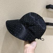 Design sense niche rhine-diamond fisherman'shat female summer fashion foreign style sun hat foldable large eaves sunscreen visor juoda
