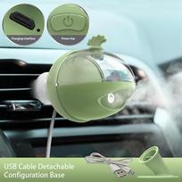 USB mini oro drėkintuvas Automobilių aromaterapinis eterinių aliejų difuzorius Namų USB Fogger Mist Maker Automobilių priedai USB power no battery tamsiai žalia spalva