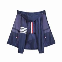 Vyriškas odos paltas Moteriška vasarinė striukė UV Hoodie Outdoor Ritsleting L balta