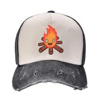 Campfire Calcifier Fire Baseball Caps Merch Vintage Distressed Denim Washed Casquette Dad Hat Unisex Style Summer Hats Cap One Size