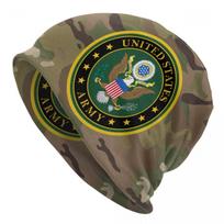 United States Army Skullies Beanies Caps Unisex Hip Hop Winter Warm Knit Hat US Military Soldier Camo Camouflage Bonnet Hats Beanies Hat black