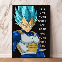 Canvas Art Painting Dragon Beads, Vegeta Prints, and Wall Sticker Decorative Paintings 21cm×30cm NoFrame