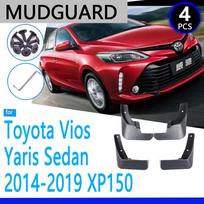 Mudguard for Toyota Vios Yaris Sedan 2014~ XP150 2015 2016 2017 2018 Car Accessories Mudflap Fender Auto Replacement