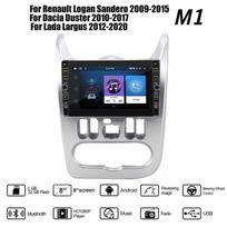 8 colių Renault Logan Sandero 2009-2015 Dacia Duster 2010-2017 Lada Largus 2012-2020 Mygtuko rankenėlė Automobilis Android Carplay 2+32GB 1+32GB