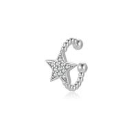 ANDYWEN 925 Sterling Silver 2023 star Opalescence Fashion Auskarai Roko pankroko papuošalai M beige